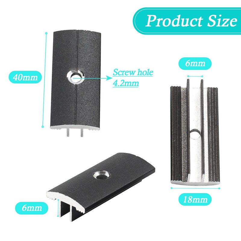 100PCS Composite Decking Clips,Fastener Board Clip,Aluminium Hidden Spacer Clips with