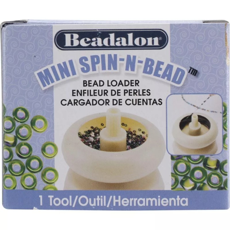 Beadalon/BeadSmith Spin & String Bead Spinner to Quickly Load Seed