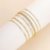EclatPopu Adjustable Gold Bracelets Set for Women Stackables - 6.5"+