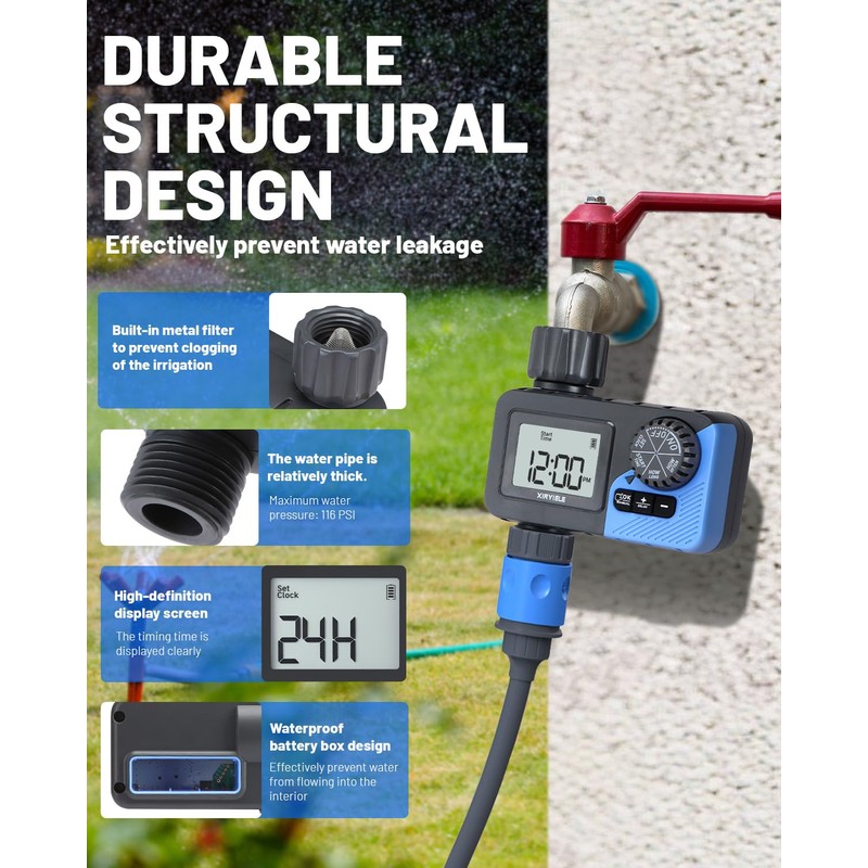 XINYIELE Smart Sprinkler Timer, Programmable Garden Smart Hose Watering System