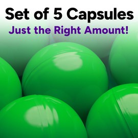 Big Claw Machine Capsules Green Plastic Sphere Party Favor Containers Round 5 pcs 6.3 inch Jumbo Plastic Christmas Ornaments Extra Large Candy Gift Box Empty Craft Party Supplies Vending Capsules