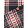 camel active Mens Wool Woven Scarf, red