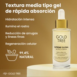 GOLD TREE Hyaluronsäure-Serum, 4D, Hautpflege, Anti-Falten, für Damen, feuchtigkeitsspendend, Anti-Aging, straffendes Gesichtsserum, regeneriert die Haut, Bio-Gesichtsserum für Damen, 30 ml