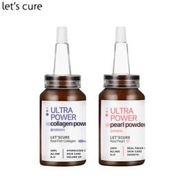 LET’S CURE Ultra Power Collagen Powder & Pearl Powder 2items