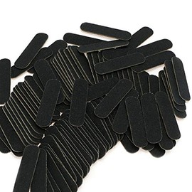 MWOOT - Juego de 100 limas de uñas a granel, desechables de doble cara, grano 180/240, lima de uñas, herramienta de manicura para uñas postizas acríli