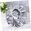 WOONEKY Elastic Edge Aluminum Foil Hair Cap Heat Insulation Diffusing