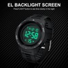 GOLDEN HOUR Mens Waterproof Digital Sport Watches Wide Screen Easy