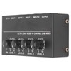 4 Channel Line Mixer Stereo Compact Low Noise Adjustable Volume