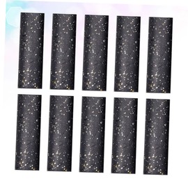 PACKOVE 10sheets Bouquet Wrapping Paper for Crafts Black Floral Wrap for Weddings Birthdays Anniversaries and Events