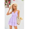 Imily Bela Women's Summer Jumpsuit Sexy V-Neck Rompers Ruffle Mini