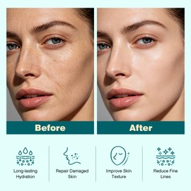 PDRN 4 Step Glow Kit, Moisturizing Mini Kit, Travel Size Skincare Set, Cleansing Oil, Cleanser, Serum, Cream, Daily Skin Care Trial Kit for Acne Prone, Sensitive Skin, Skincare Set for Glass Skin
