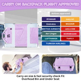 VOESLD For Easyjet/Ryanair Hand Luggage 40 x 20 x 25/45 x 36 x 20 Backpack Hand Luggage Laptop Backpack Women Men Backpack Waterproof Travel Backpack Aeroplane for All Large Airlines with USB