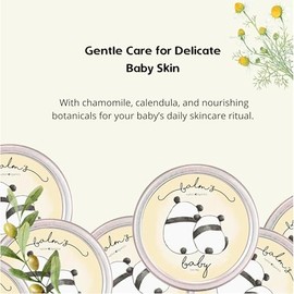 Balm's Baby 45g - Bálsamo Natural Bebé Resequedad y Picaduras Pomada de Cera de Abeja con Aceites de Caléndula y Manzanilla para Piel Sensible