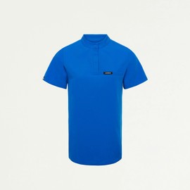 Jaanuu Savi Women's 1-Pocket Classic Banded Collar Scrub Top - Royal Blue M