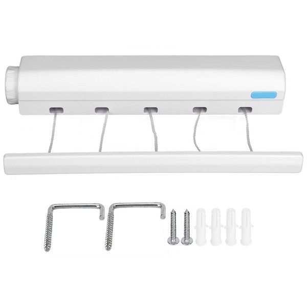 Extendable Washing Line for Indoor and Outdoor Use, Expandable, 4/5
