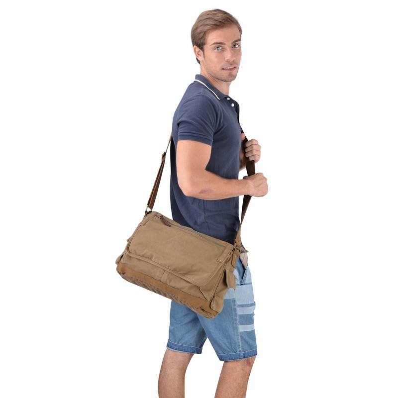 Gootium Canvas Shoulder Bag - Vintage Cross Body Messenger Bag