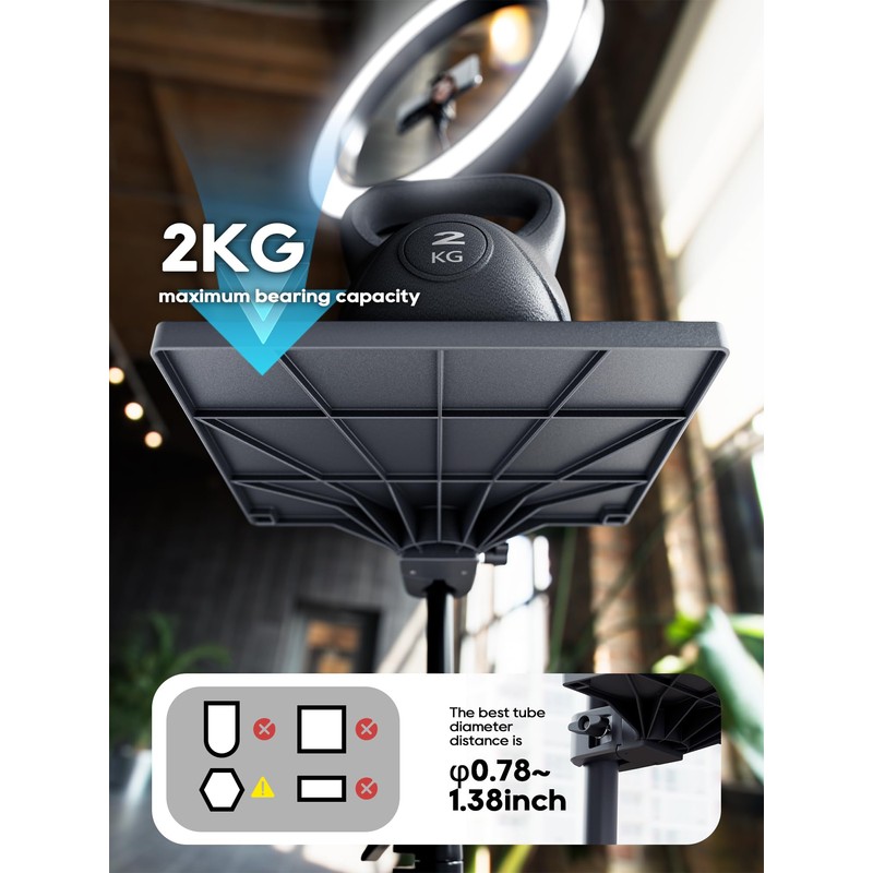 Universal Microphone Stand Tray (2, White)