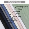 OVZME Berry White Extra Long Shower Curtain 72 x 84