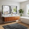 CIRCUMI Black Bathroom Mirror, 30"x36" Rectangular Mirror with Deep Metal