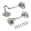 Cabin Hook Door Latch 2 Pack Stainless Steel Eye Latch