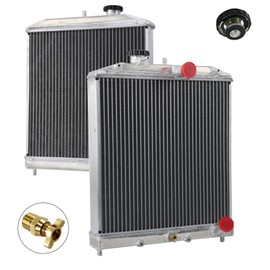 Korelox Aluminium Radiator for 1992-2000 Honda Civic D15 EJ EK/DEL SOL EG 1.5L 1.6L L4 Gas & 1994-2001 Acura Integra 1.8L L4 Gas, 4 Row Full Aluminium Cooling Radiator