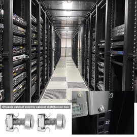 YINETTECH 50Pcs M6 Cage Nuts Replacement with Rack Mount Screws Washers Rack Mount Cage Nuts Accessories for Rack Server Cabinets Server Racks Equipment Enclosures