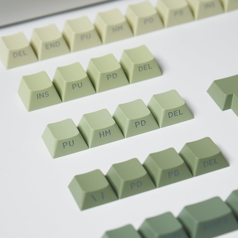 mintcaps PBT Doubleshot Keycaps 134 Keys Gradient Green Backlit OEM