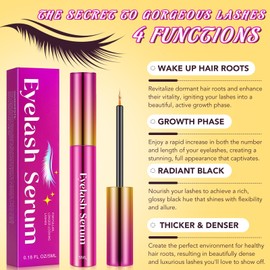 Lash Serum - 5ml Rapid Eyelash Growth Serum,Lash Enhancing Serum for Eyelash Growth Thickness,Boost Thicker, Fuller, and Longer Lashes