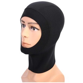 VIFER Scuba Diving Cap 1mm/3mm Thermal Neoprene Warm Wetsuit Cap Hood Hat for Snorkeling Surfing Swimming Spearfishing (L-1mm)