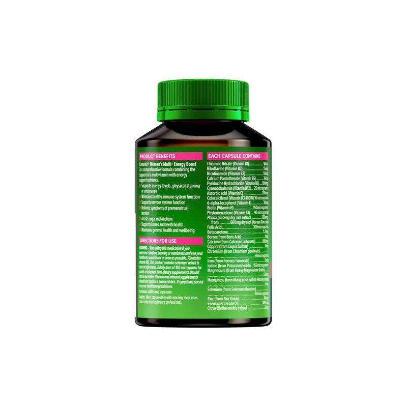 Cenovis Once Daily Women's Multi + Energy Boost 50 Capsules