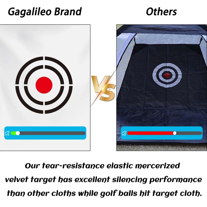 Gagalileo Golf Target Cloth: 5x6FT Protective Net Portable Easy Setup