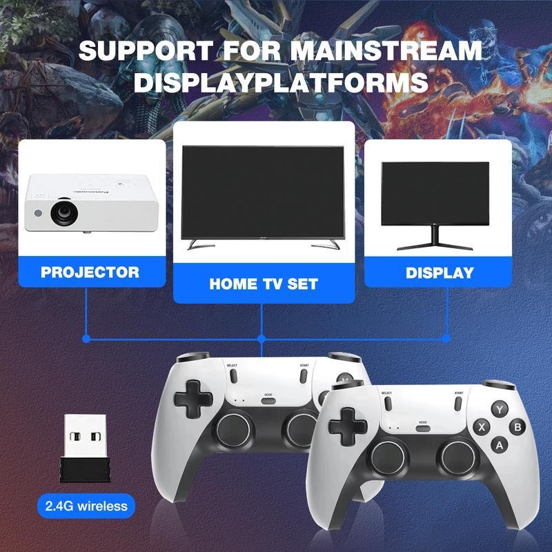 2025 New Video Gamepad Console with 30,000+ Games,ChildhoodClassic Game,4K HDMIOutput,