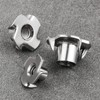 Wensilon 50pcs 3/8"-16 T-nut 304 stainless steel four-jaw - for
