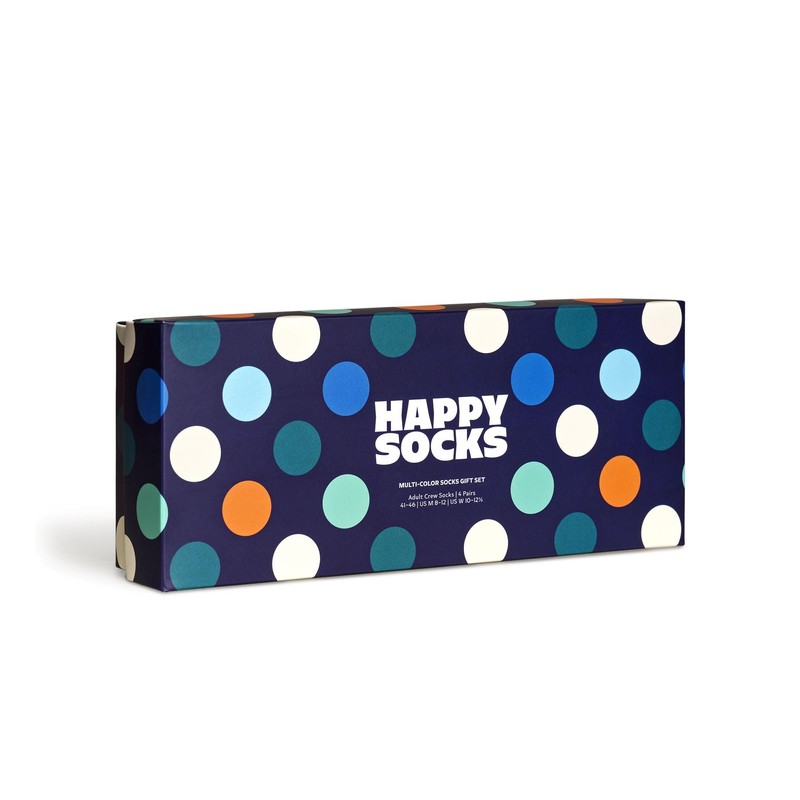 Happy Socks Unisex 4-Pack Multi-Colour Gift Set Socks, 7-11 (Pack