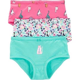 Carter's Girls' 3 Pack Panties (10/12, Turquoise(37929011)/Pink)