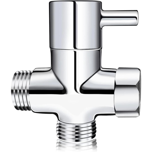 SYIDINZN Shower Head Diverter Valve G1/2" Shower Arm Diverter 3-Way