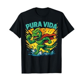 Pura Vida Superhero Basilisk Kids Graphic Novel Water Run T-Shirt