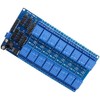 12V 16-Channel Relay Interface Board Module Optocoupler LED LM2576 Power