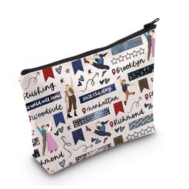 LEVLO Broadway Music Theater Enthusiast Present The World Will Know Cosmetic Bag Birthday Party Makeup Bag, seizetheday, Daily