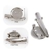 HappyHome Corsage Pins, 1.2 inches (30 mm), Silver, Set of