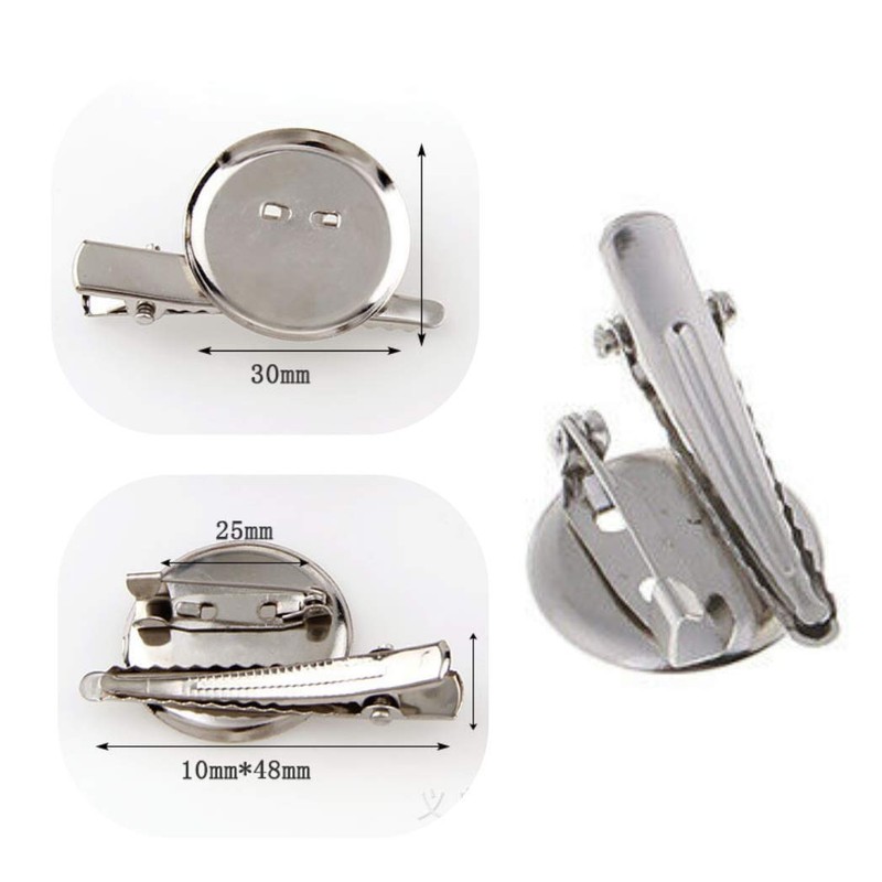 HappyHome Corsage Pins, 1.2 inches (30 mm), Silver, Set of