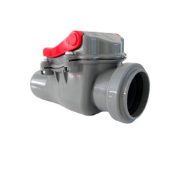 MD technic Backflow Seal Diameter DN 50 with Locking in Grey Check Valve Backflow Valve