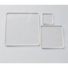 20PCS of Blank Clear Acrylic Square Material,Plexiglass Laser Cut Square