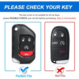 Montague Key Fob Cover for Jeep with Keychain, Premium TPU Key Case Compatible with Jeep Wrangler JL JLU Gladiator JT Rubicon Sahara Remote Smart Car Flip Key Protector（4 Buttons Purple）