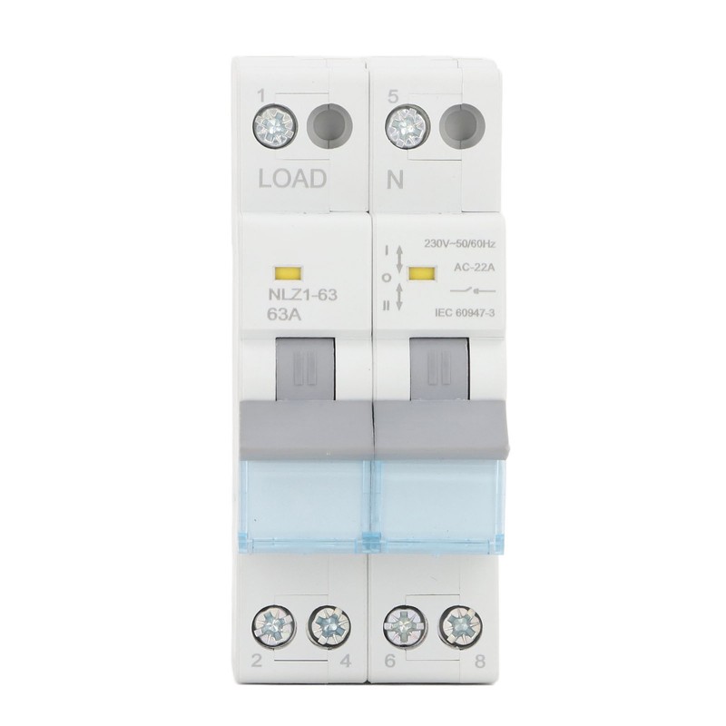 230VAC 63A Dual Power Manual Transfer Switch 35mm DIN Rail