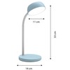 Unilux Tamy LED Desk Light Light Blue Flexible Flexible Arm