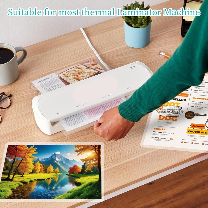 3 mil Thermal Laminating Pouches, Clear 9 x 11.5 Inch