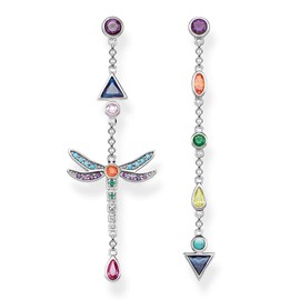 Thomas Sabo Women's Earrings, Dragonfly, 925 Sterling Silver - H2033-313-7
