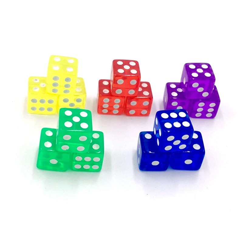 100pcs Dice Stacking 16mm Dice Dice Stress Relief Party KTV,