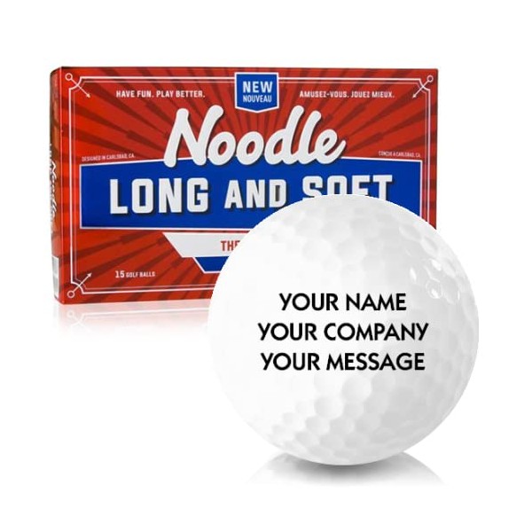 Taylor Made Noodle Long and Soft Personalized Golf Balls -